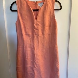 Peach linen dress size 2